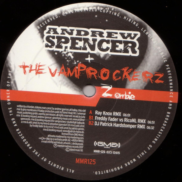 Andrew Spencer & The Vamprockerz - Zombie (Freddy Fader vs Riconl Rmx) (2007)