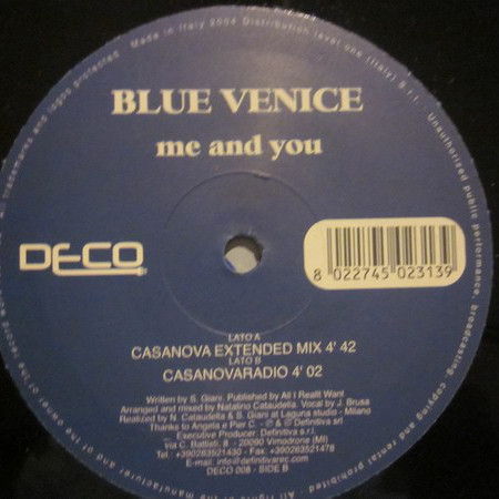 Blue Venice - Me and You (Casanovaradio) (2004)