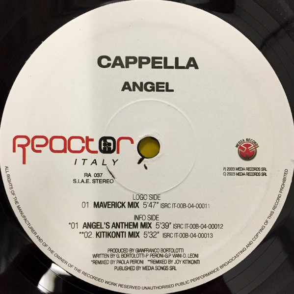 Cappella - Angel (Maverick Mix) (2004)