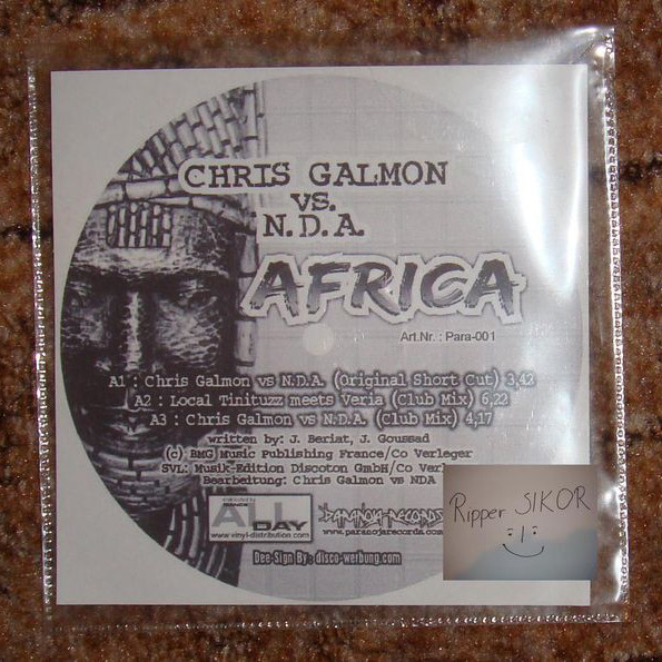 Chris Galmon vs. N.D.A. - Africa (Local Tinituzz Meets Veria Radio Edit) (2006)
