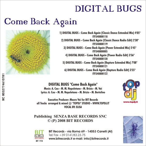 Digital Bugs - Come Back Again (Power Radio Edit) (2008)