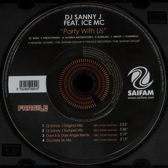 DJ Sanny J feat. Ice MC - Party with Us (D@@Niele UK Mix) (2010)