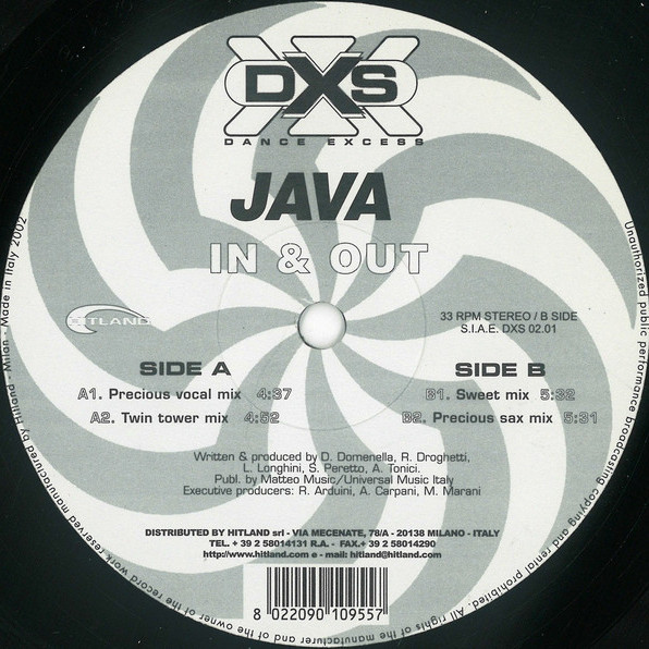 Java - In & Out (Precious Vocal Mix) (2002)