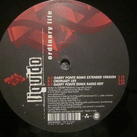 Liquido - Ordinary Life (Gabry Ponte Remix Radio Edit) (2005)