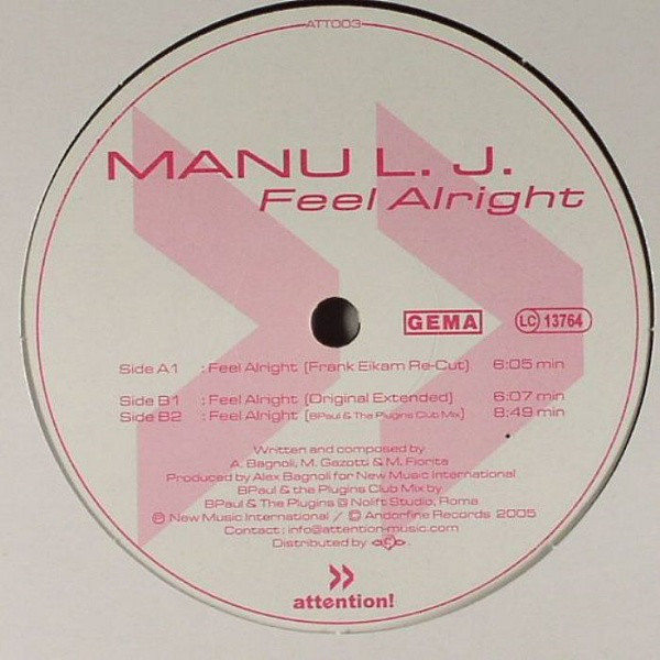 Manu L.J. - Feel Alright (Original Extended) (2006)