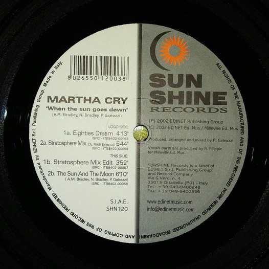 Martha Cry - When the Sun Goes Down (Eighties Dream Mix) (2006)