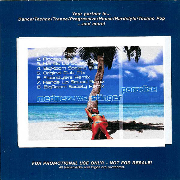 Mednezz vs. Stinger - Paradise (Original Radio) (2006)