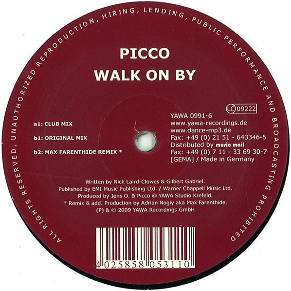 Picco - Walk On By (Island Remix) (2009)