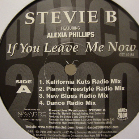 Stevie B feat. Alexia Phillips - If You Leave Me Now (Dance Radio Mix) (1998)