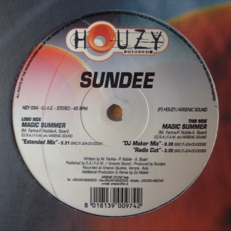 Sundee - Magic Summer (Radio Cut) (2000)