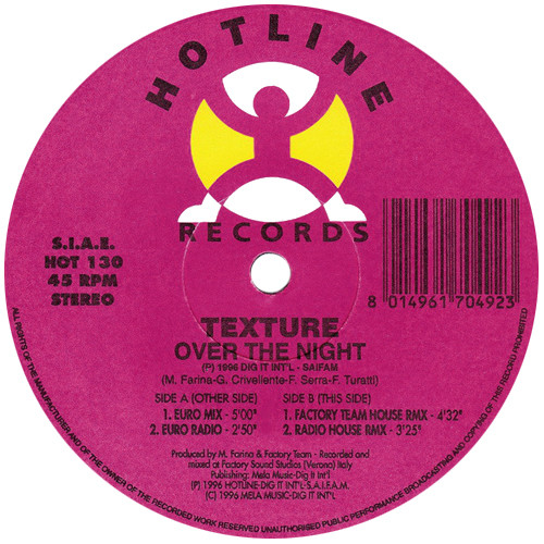 Texture - Over the Night (Euro Radio) (1996)